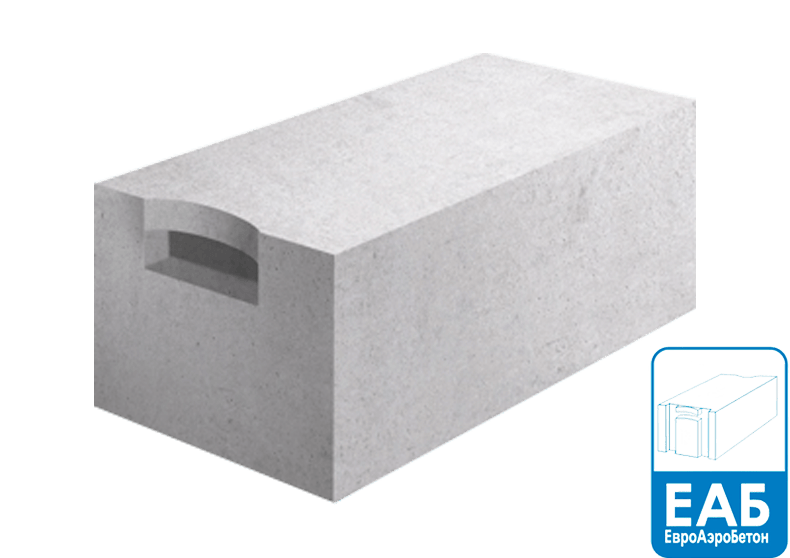 Газобетонные блоки ЕАБ (ЕвроАэроБетон) 625х300х250 мм